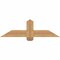 Ekena Millwork Eugene Smooth Timber Gable Bracket, Western Red Cedar, 48"W x 14"H x 3 1/2"D x 5 1/2"F, 7/12 Pitch GBW048X14X0406EUG00SWR - alternate 1